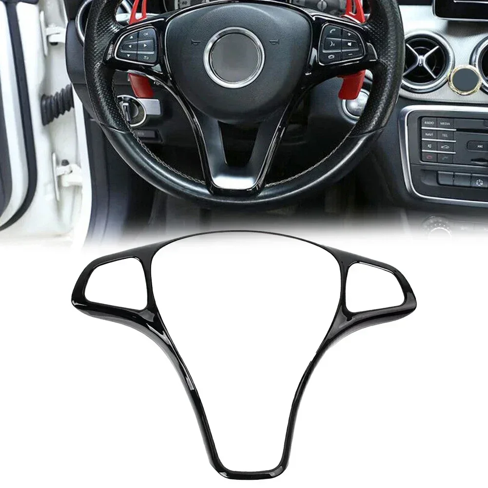 For Mercedes-Benz Car Accessories Steering Wheel Trim Cover Decoration Sticker For W176 W246 W205 W213 W117 C117 X156 X253 W447