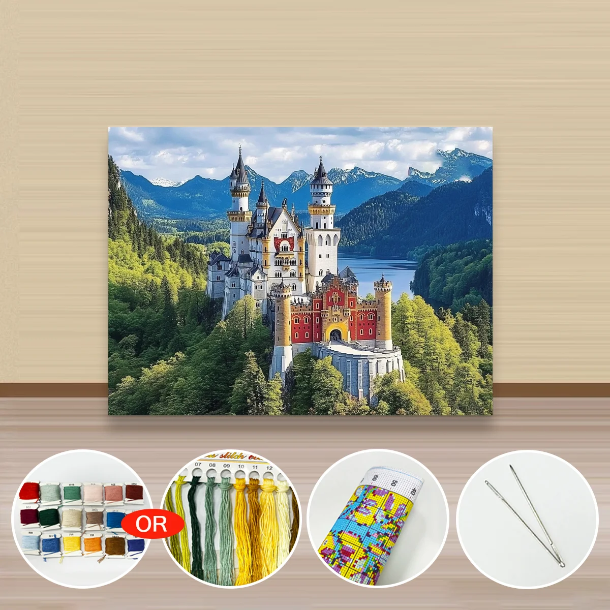 1 Stück 30x40 cm/11,8x15,7 Zoll, 11CT/14CT Kreuzstich-Set, DIY Valentinstagsgeschenk, Stickerei-Set für Festivals, Porträts – Detail 3