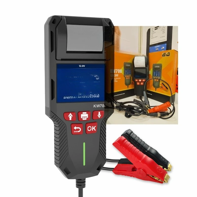 KW700 Digital Battery Tester Car Truck Motorcycle Starter and Alternator Battery Performance Tester