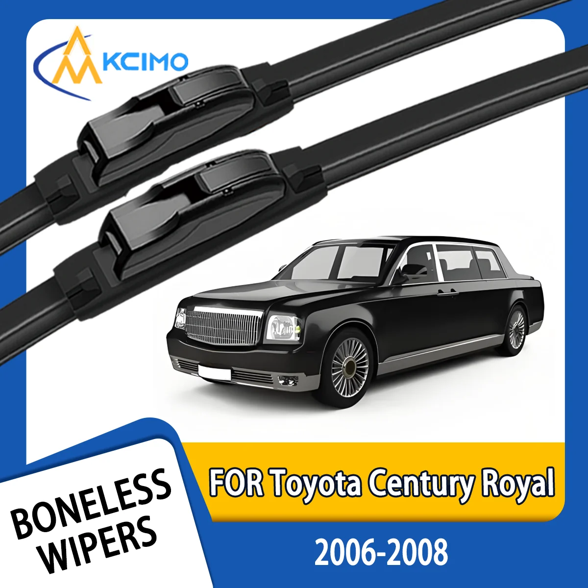 

KCIMO 2PCS New Front Windshield Wiper Blade for Toyota Century Royal G51 2006-2008 Front Windshield Auto Wipers Blade Brushes