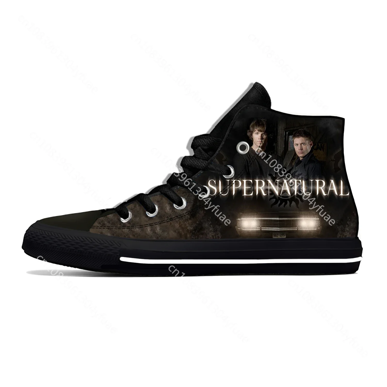 Supernatural Winchester Brothers Fashion Funny Casual Cloth Shoes High Top Lightweight Breathable 3D Print Men Women Sneakers