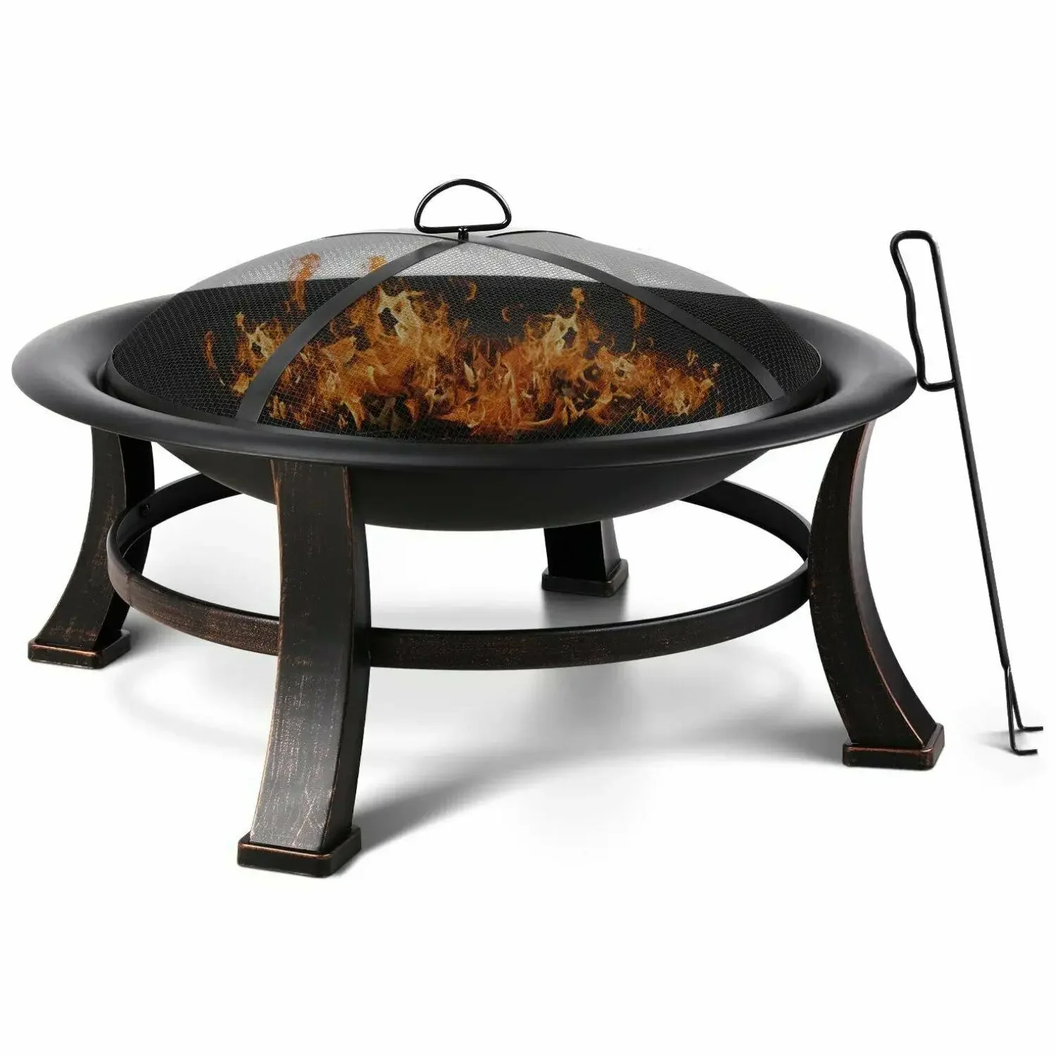 Outdoor Fire Pits Garden Wood Burning Fireplace, 30