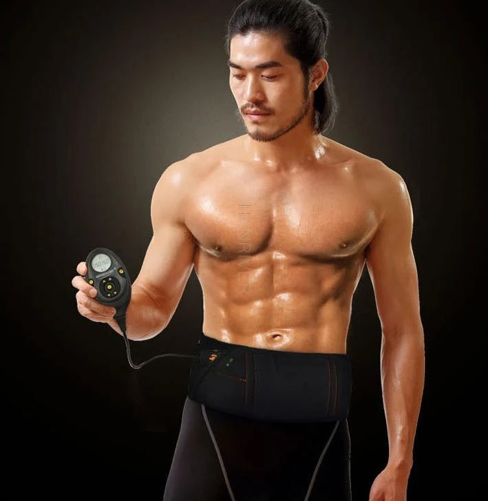 Electro Stimulator Muscle Vibration TENS Abdominal Slimming Massage Belt Toner Core ABS Workout Belt 150 Intensity Level