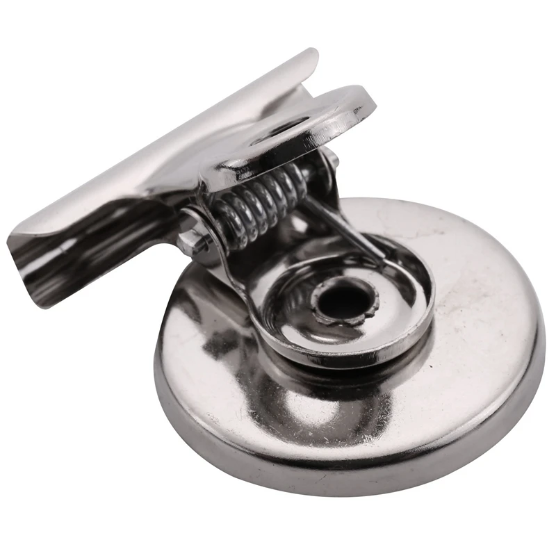 20Pcs 3Cm Magnetic Clip Magnet Refrigerator Wall Memo Note Message Holder Silver