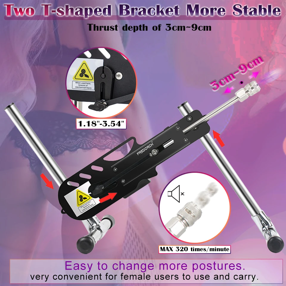 Fredorch آلة الجنس النشوة الجنسية القوية التحكم الثلاثي الاستمناء الذكور الشرج كتم آلة الحب ضخ بندقية كتم الرغبة الجنسية