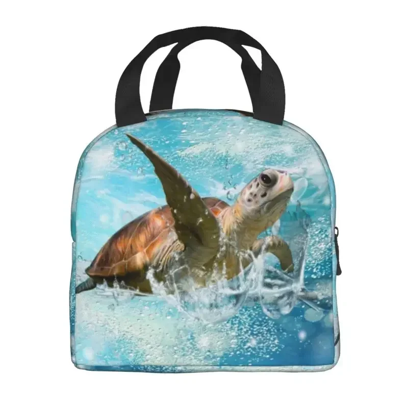 Beach turtle animal Insulated Thermal Bag Lunch bag Foods Drink Storage Leakproof Picnic Camping Bags Outdoor Box beach