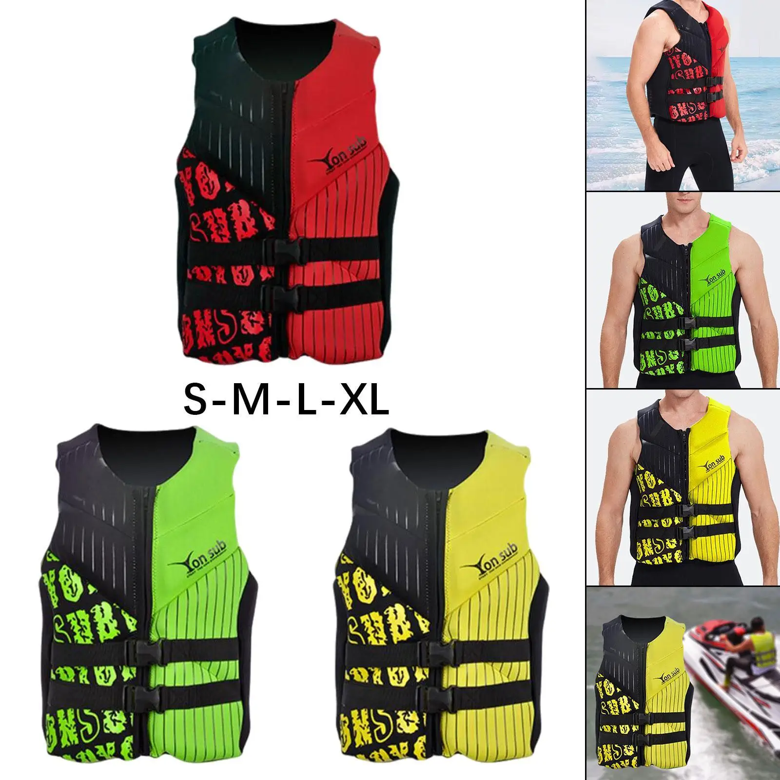 Adult Life Vest Comfortable Men Women Swim Jacket Surfing Life Jacket for Swimming Kayaking Sailing Motorboat Water Sports image 4