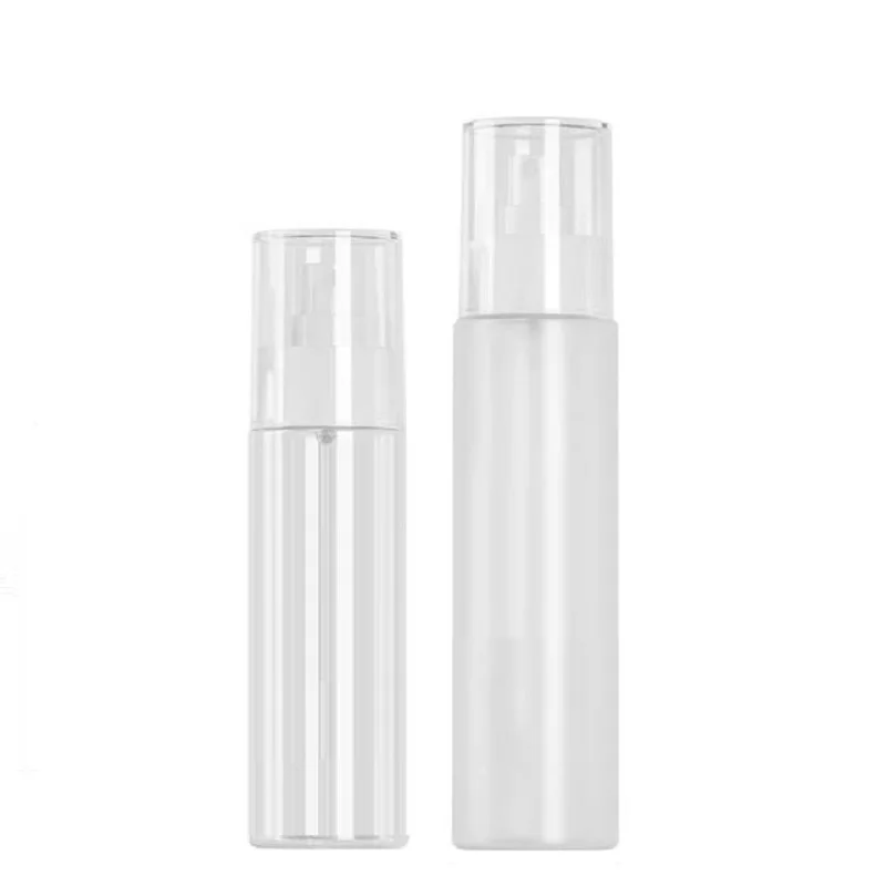 20Pcs 120ml 150ml Clear Frost White Refillable Plastic Bottles Cosmetic Packaging Container PET Empty Perfume Spray Mist Bottle