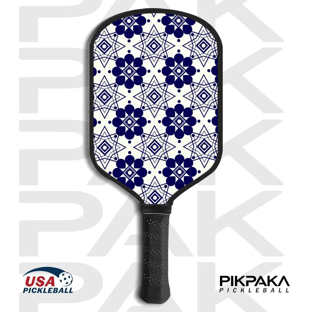 

Abstract Houndstooth Pattern Pickleball Paddle USAPA Approved T700 Carbon Fiber Unibody Thermoformed with 16MM Honeycomb Core