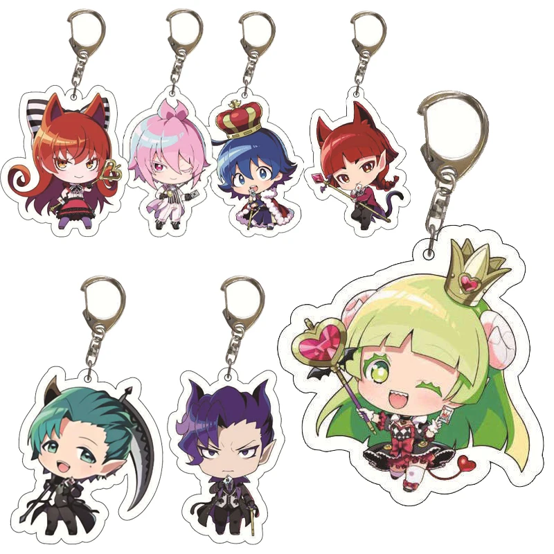 Брелок для ключей с рисунком аниме «Добро пожаловать в школу демонов» Iruma-kun Suzuki Iruma Valac Clara, украшение для фигурки, сумка, автомобильный брелок для ключей, очаровательные подарки