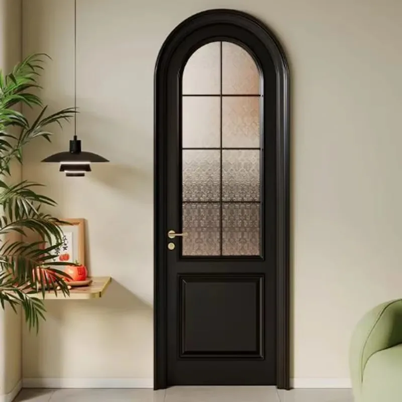 Customizable Room House Doors Wooden Entrance Simple Interior Sliding Door French Minimalist Puertas Plegable Home Furniture