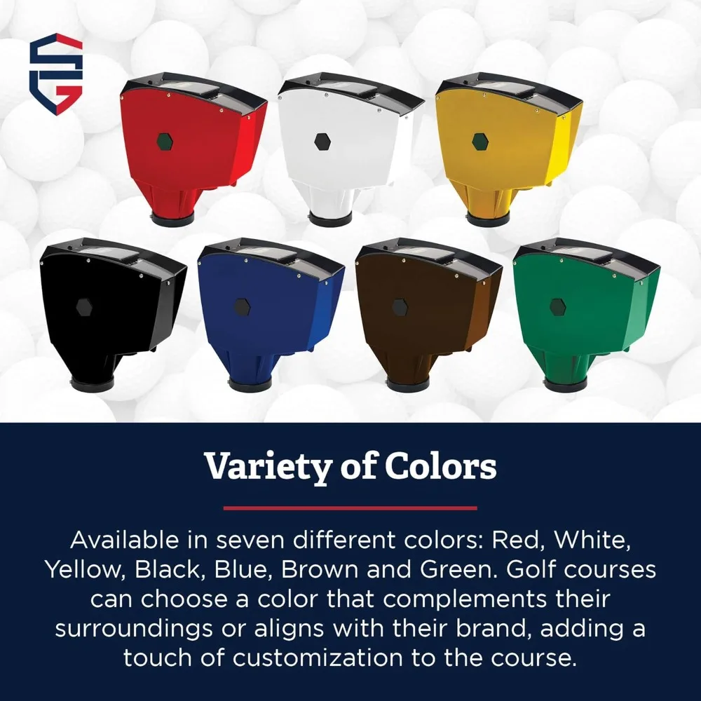 Classic Ball Washer - 4 Ball Capacity Golf Ball Cleaner | Improved Brush Design, Available in 7 Colors