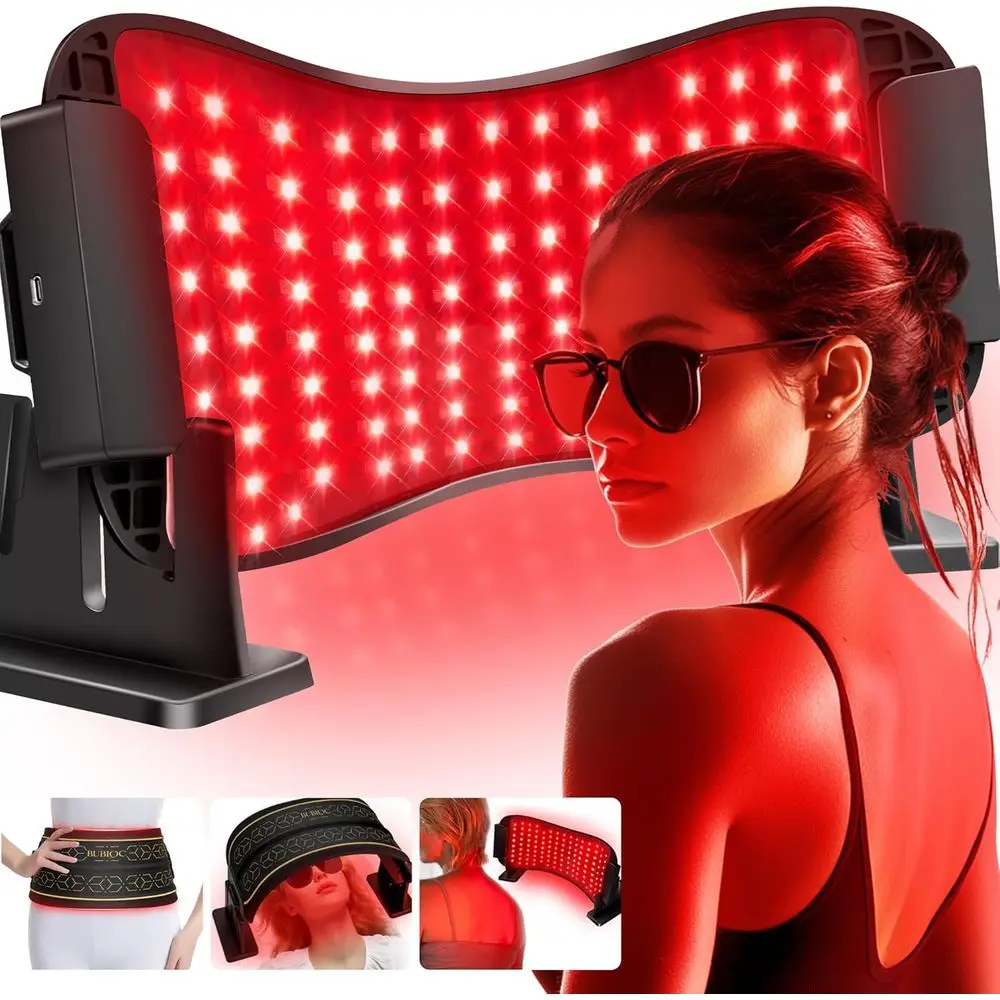 Adjustable 3-Level Infrared & Near-Infrared 850nm Therapy for Body, Waist, Legs, and More
