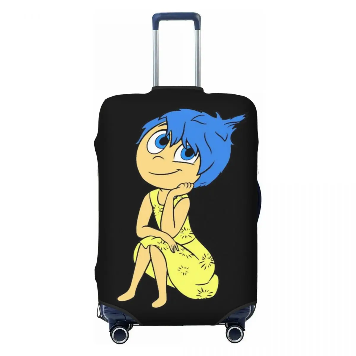 

Custom Inside Out Joy Travel Luggage Cover Dust Proof Suitcase Cover Protector Fit 18-32 Inch