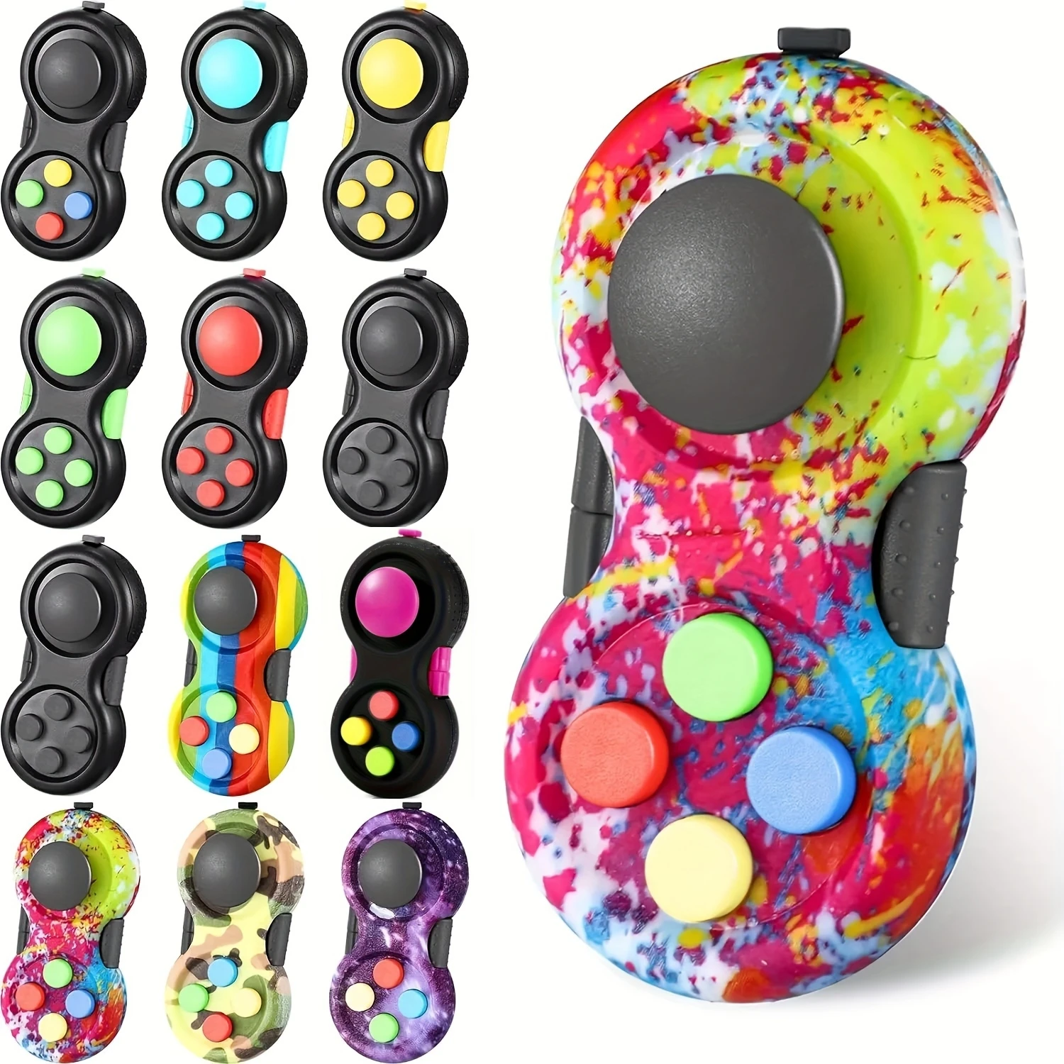 Fidget Pad Retro Classic Fidget Controller Handheld Fidget Game Controller Fun Fidget Pad Packs Classic Fidget Toys