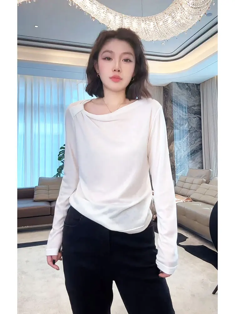 

ME Knot Ne Small irt Merino Wool Lyocell Skin-friendly Breathable Inner Wear Elastic Top M0400