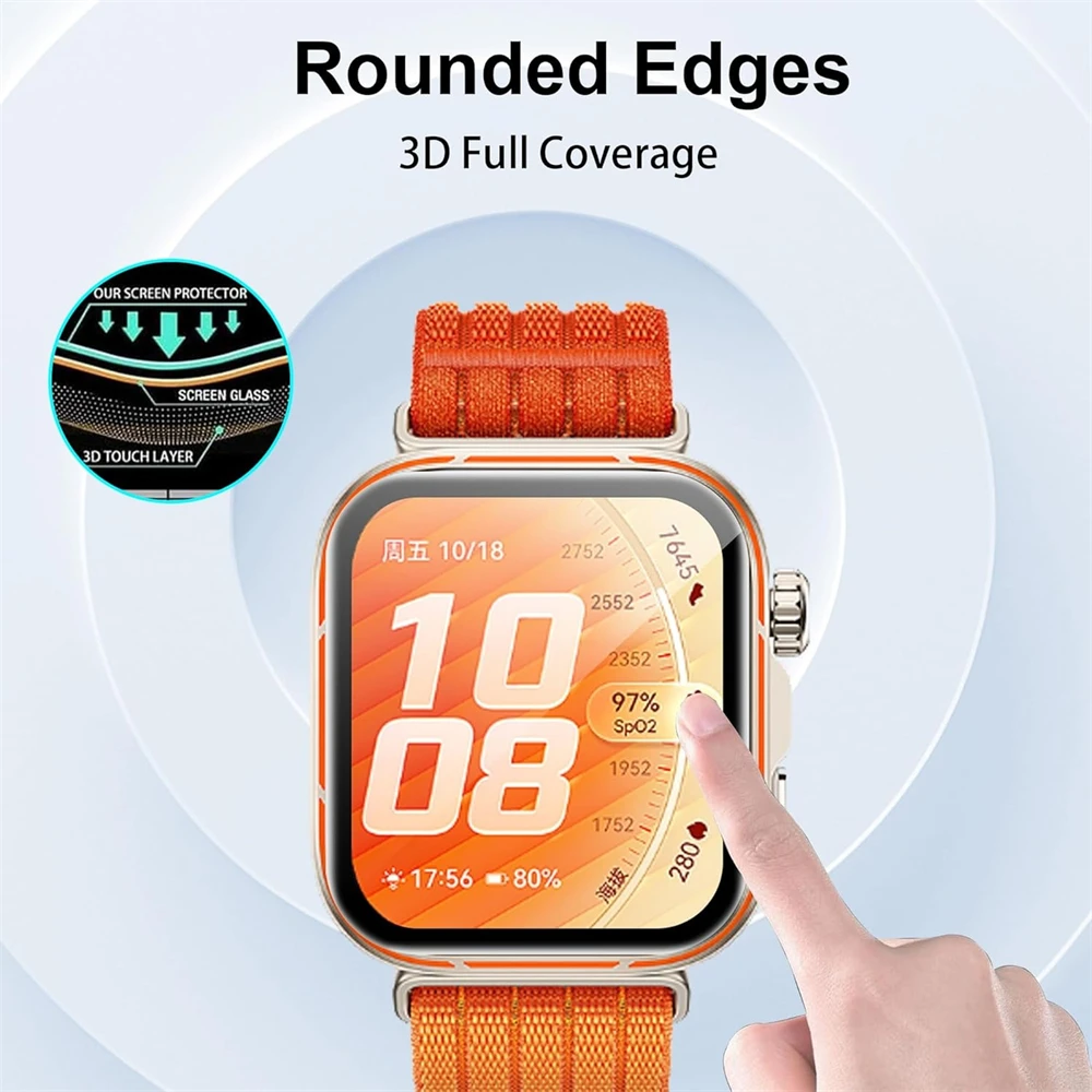 Protector Film For Huawei Watch Fit3/4/5 SmartWatch Screen Protector Not Glass Full Cover Huawei Watch Series Fit 4Pro Fit 5Pro