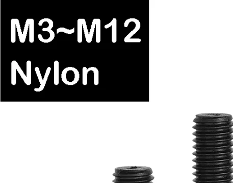 3~50Pcs Nylon Hexagon Socket Cap Head Screw M3 M4 M5 M6 M8 M10 M12 Plastic Cup Head Knurled Allen Bolts