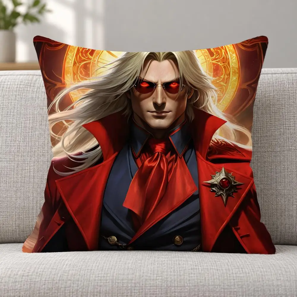 Anime Hellsing A-Alucard Cushion Cover Soft Plush Decorative Sofa Bedroom Living Room Car Dorm Home Decor Gift