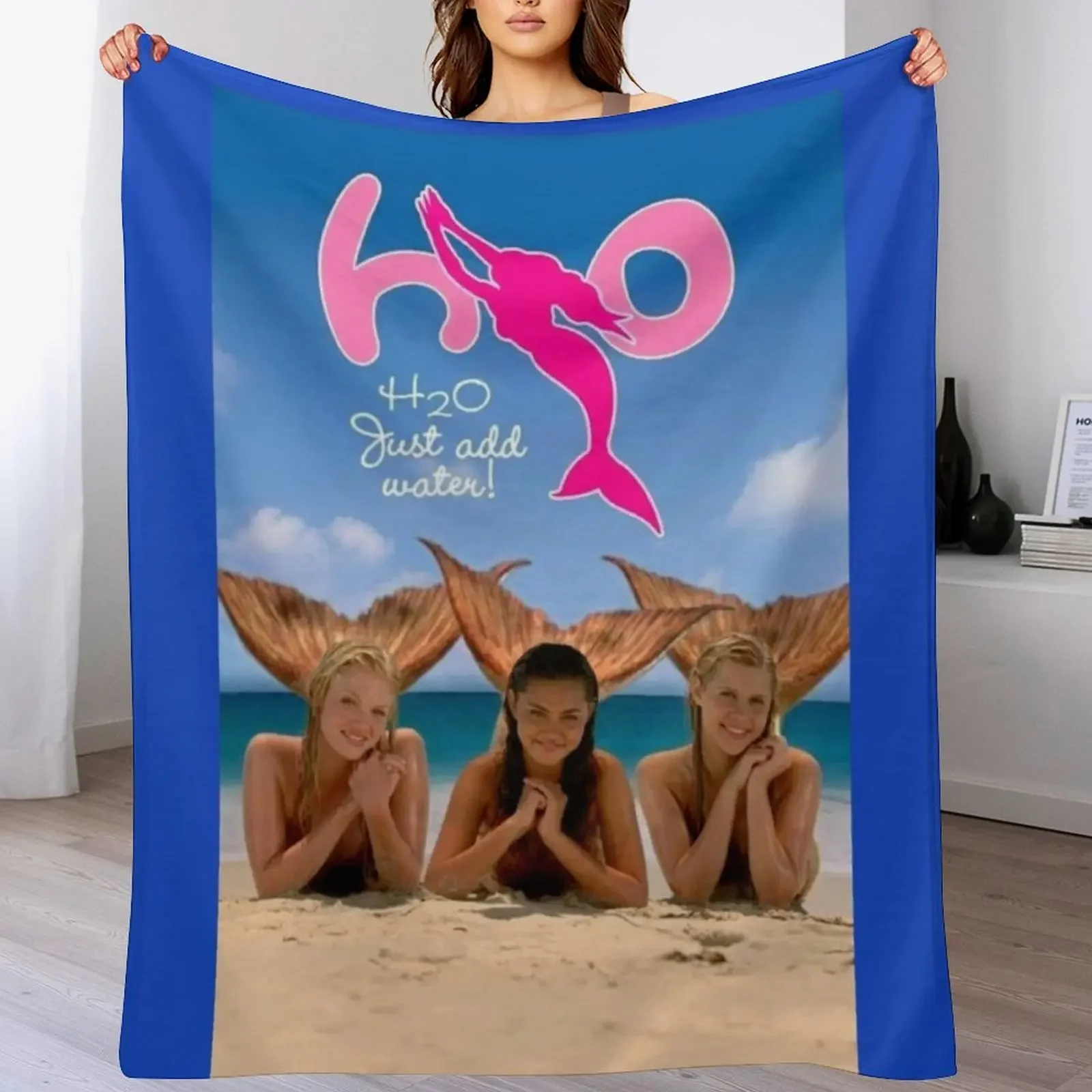 

h20 just add water Throw Blanket Soft Sherpa Fleece Warm Blanket for Winter