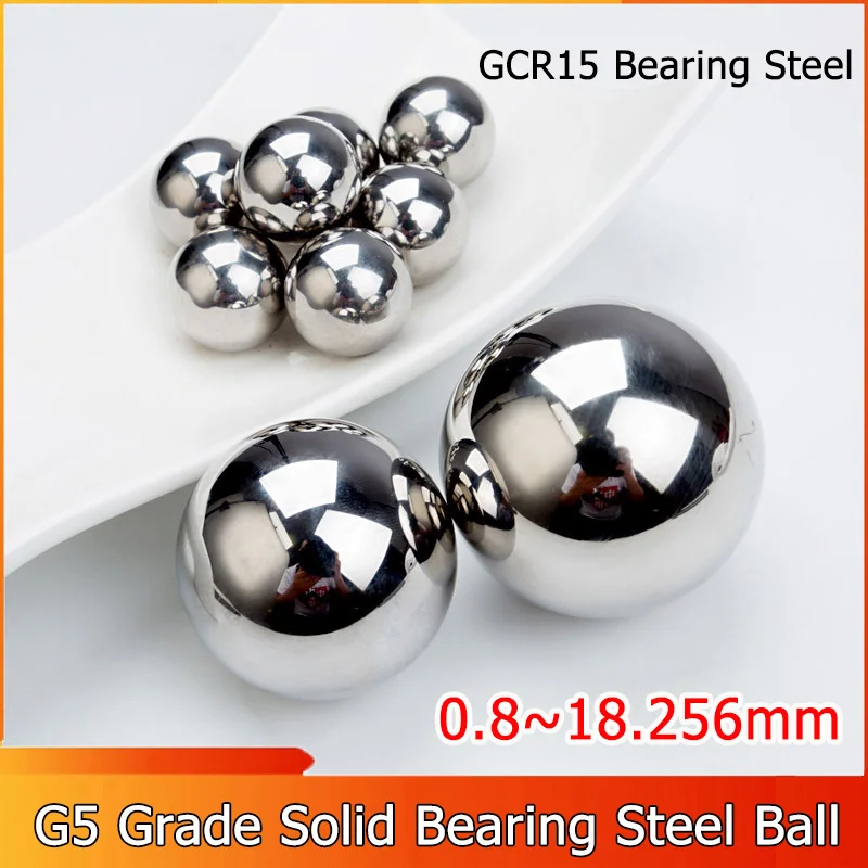 10~200pcs 0.8~18.256mm G5 Grade Solid Bearing Steel Ball Solid Ball Precision Bearing Steel Pellet Round Smooth Roller Ball Wi