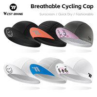 WEST BIKING Cycling Cap With Brim Summer Sunscreen Quick Dry Sport Hat Bicycle Hat Balaclava Unisex Breathable Hat Bike Headwear