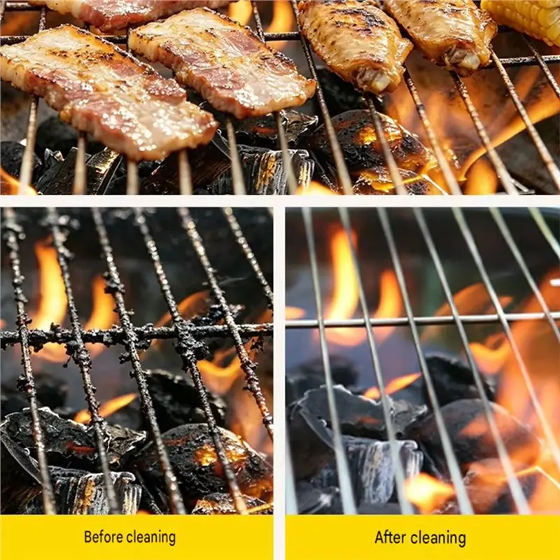 [HOT!A34R】 Oil Stain Removal For Effortless Grill Grate Wireless Electric BBQ Cleaning Brush Rotary Brush EU Plug