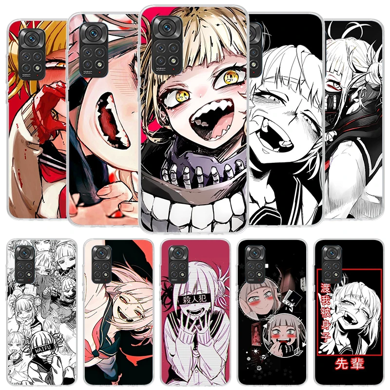 Himiko Toga Waifu Anime MHA Cover Phone Case For Xiaomi Redmi Note 13 12 11 10 Pro Plus 12S 11S 11T 11E 10S 9 9S 8 8T 7 Soft Fun