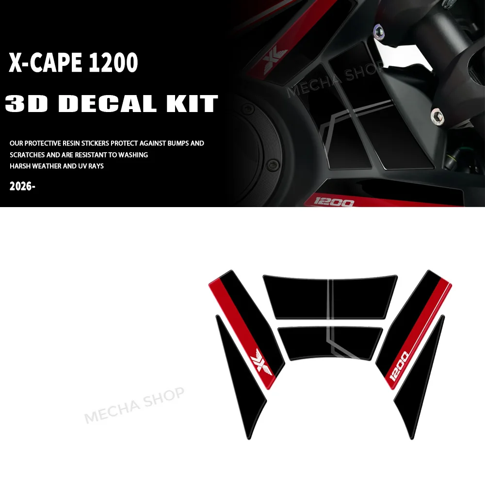 

Motorcycle Accessories 3D Resin Decal Kit for Moto Morini X-cape 1200 2026 Gas Cap Upper Protection Sticker