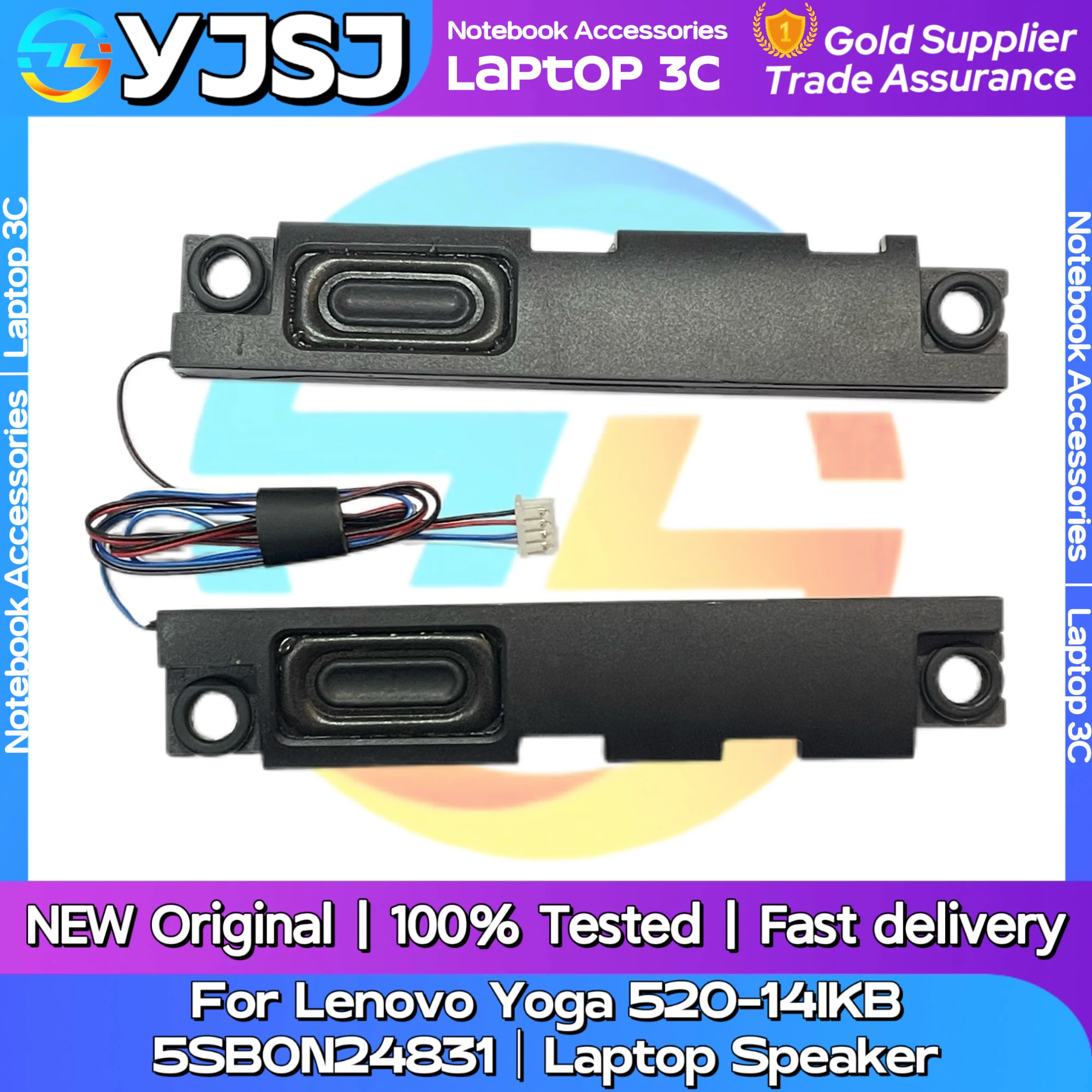 

New Original Laptop Notebook Speaker For Lenovo Yoga 520-14IKB Flex 5-147 5SB0N24831 built-in left and right speaker horn audio