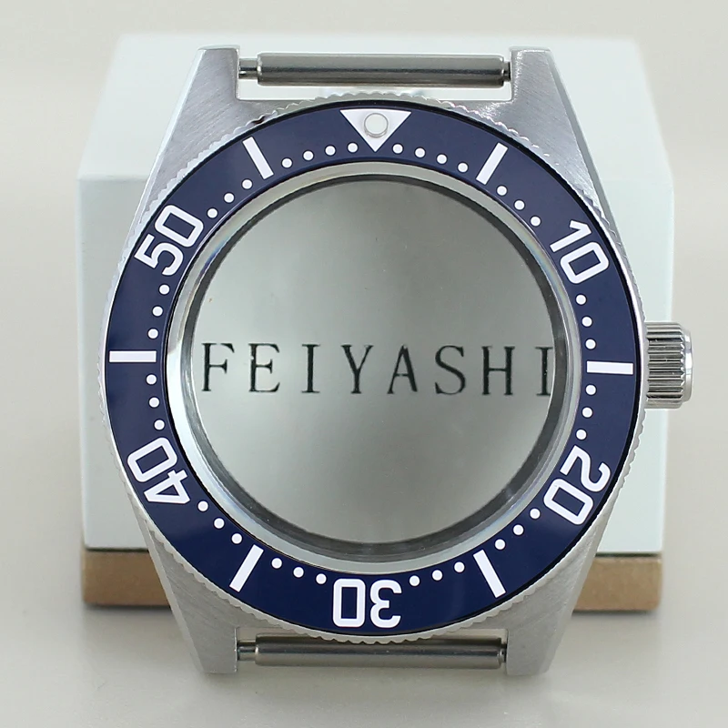 40mm 316L Steel Diver Watch Case Sapphire Glass For SPB149J1 Black Tiger Whale NH35 NH38 NH36 Movement Mod Mechanical Watch Case