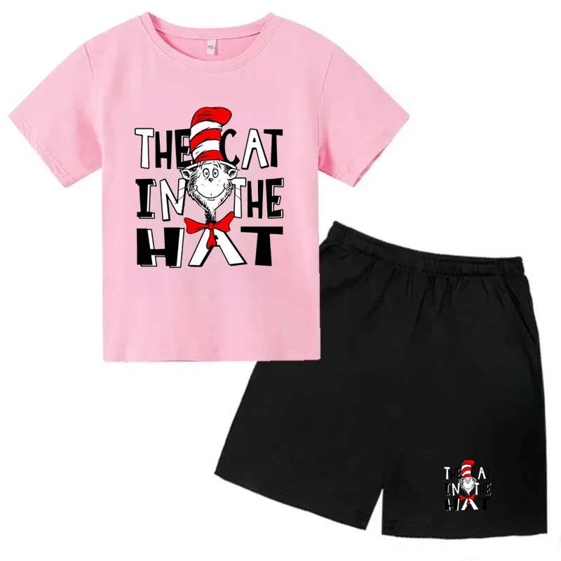 New Fashion Clothes T-Shirt Suit Boys Girls Children's Shorts Casual Summer Children's Sportswear Kids Clothes Girls Boy Clothes