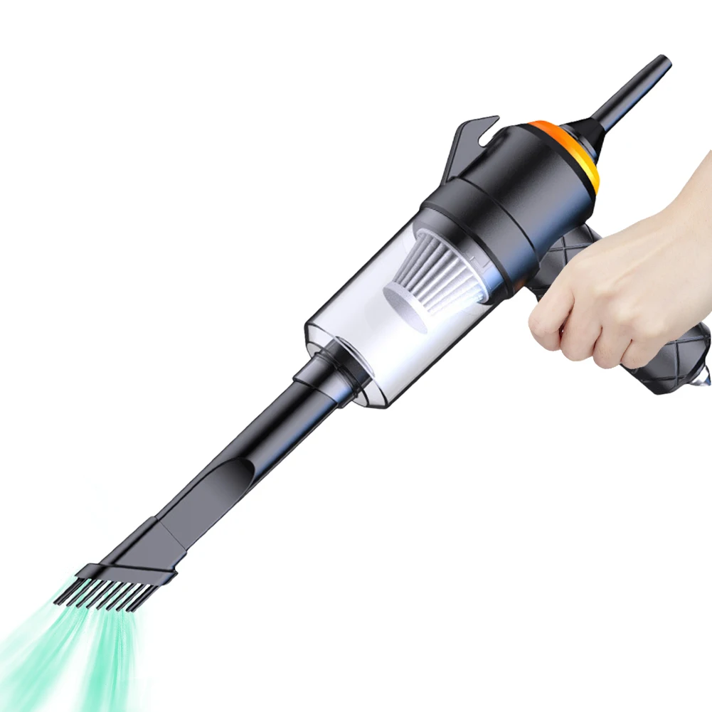 

6 In 1 Car Vacuum Cleaner Type-C Rechargeable High Power Vacuum Cleaner Electric Powerful Cleaner for Car Home Keyboard Cleaning