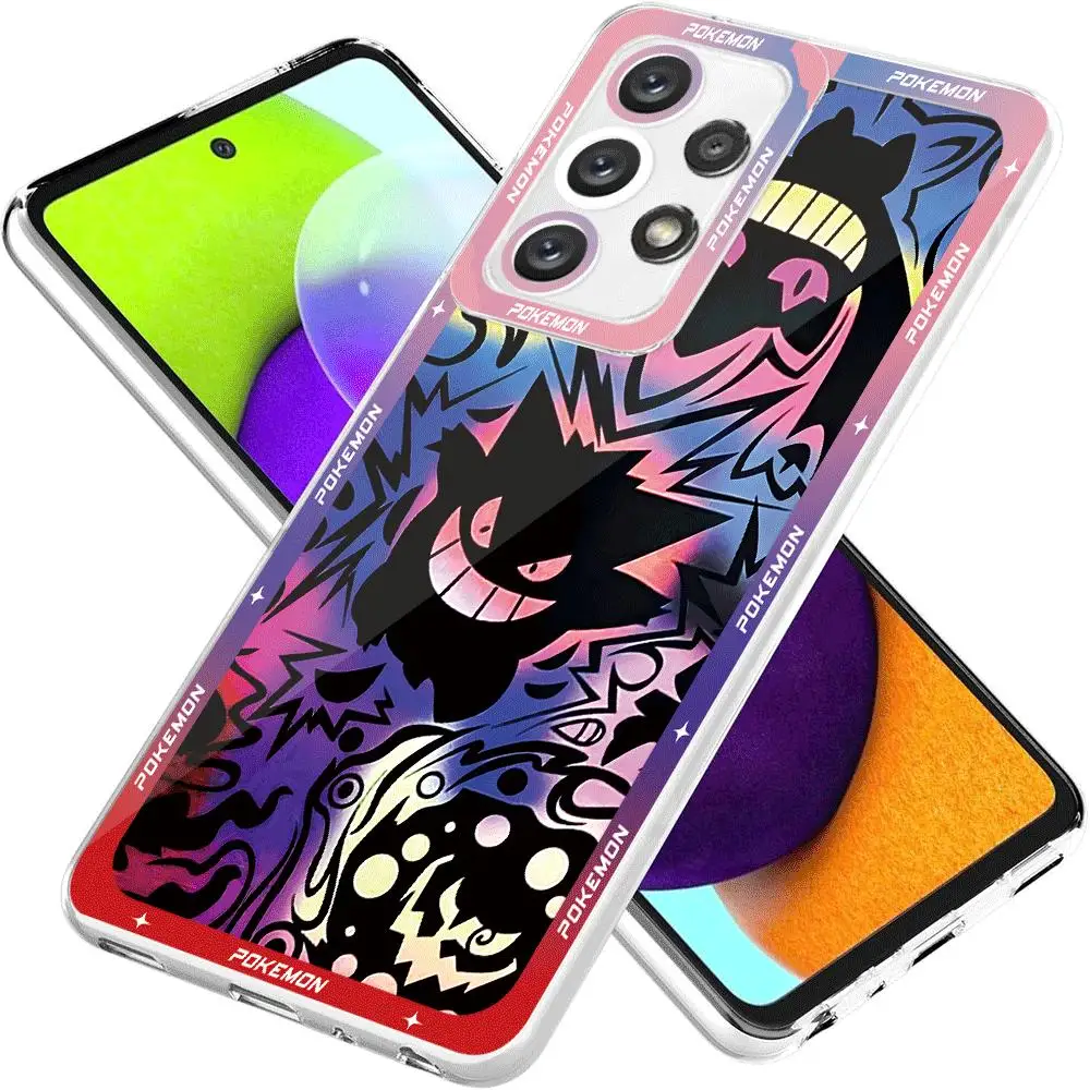 Phone Case for Samsung Galaxy A10s A71 A30 A50 A05s A20s A04 A03 Core A03s A31 A51 A03 A02 Pokemon Gengar Cover