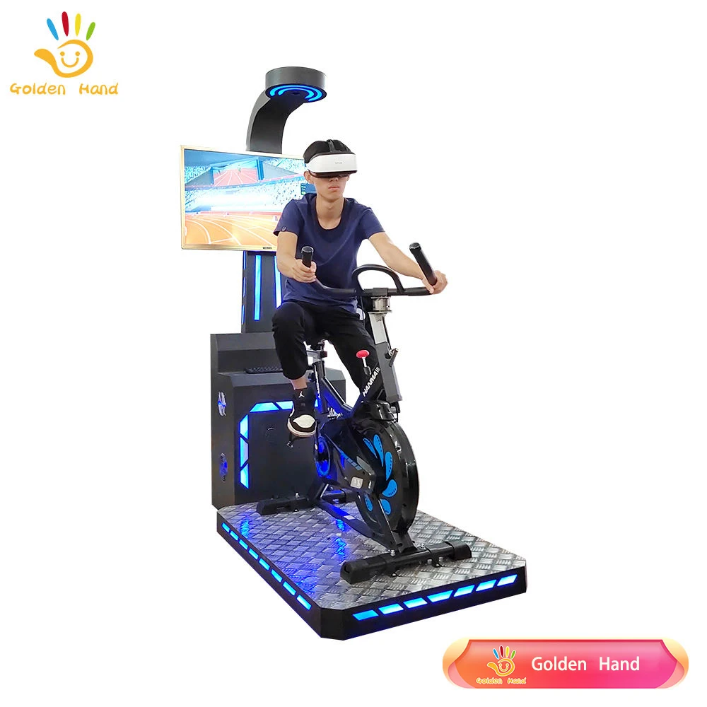 VR Bicycle Amusement Ride Indoor Outdoor Commercial Use Metal Plastic Frame Spinning Fitness Sports Virtual Reality Bicycle