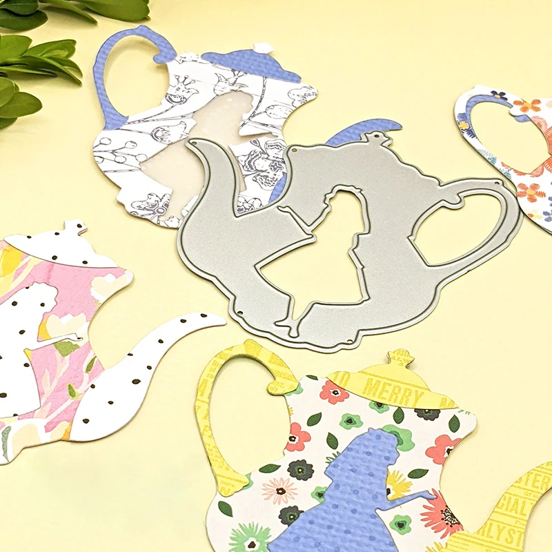 Alice In Teapot Metal Cutting Dies Disney Die Cuts for Diy Scrapbooking Album Paper Cards Making Decoration Crafts Template 2022