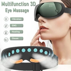 EMS Pulse Eye Massager Smart Steam Eye Care Instrument Vibration Hot Compress Eye Massage Glasses Acupoint Tired Dry Eye Fatigue