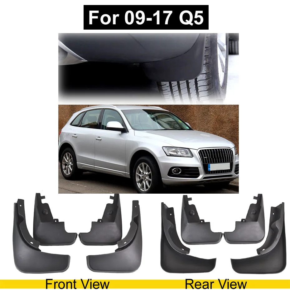 Genuine XUKEY Car Mud Flaps For Audi Q3 Q5 FY Q7 S-Line SQ5 Mudflaps Splash Guards Mud Flap Mudguards Fender Front Rear