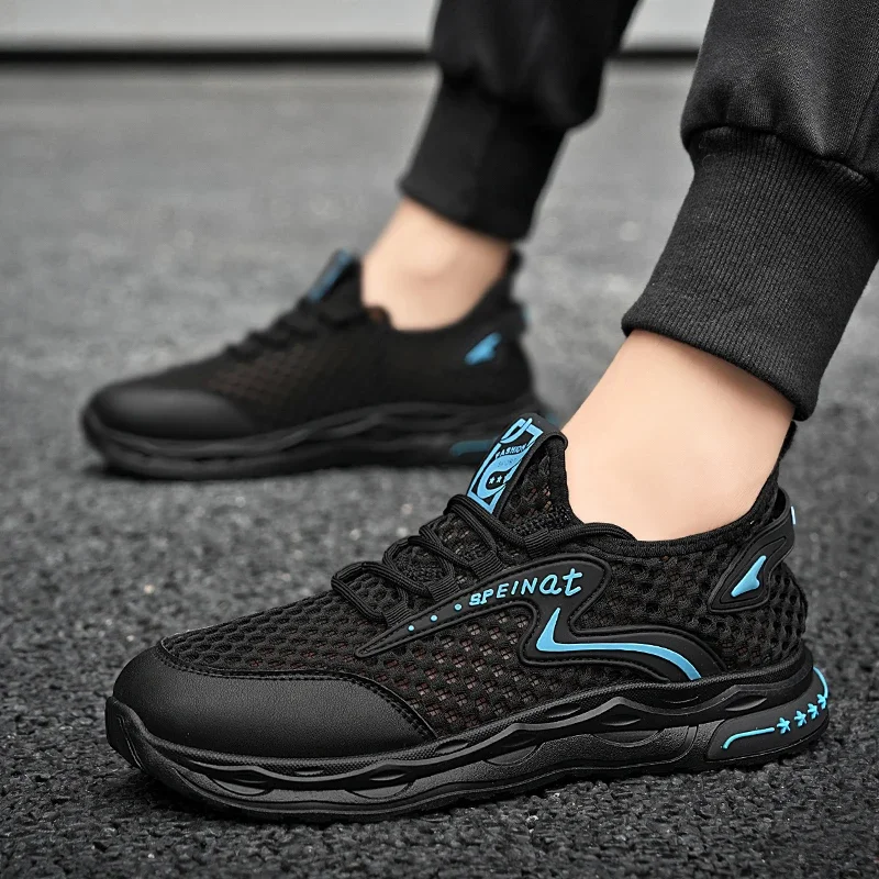 

Running Outdoor Walking Shoes Men's Casual Style Sneakers Mesh Surface Refreshing Breathable Sole Wear-Resistant Non-Slip Stock
