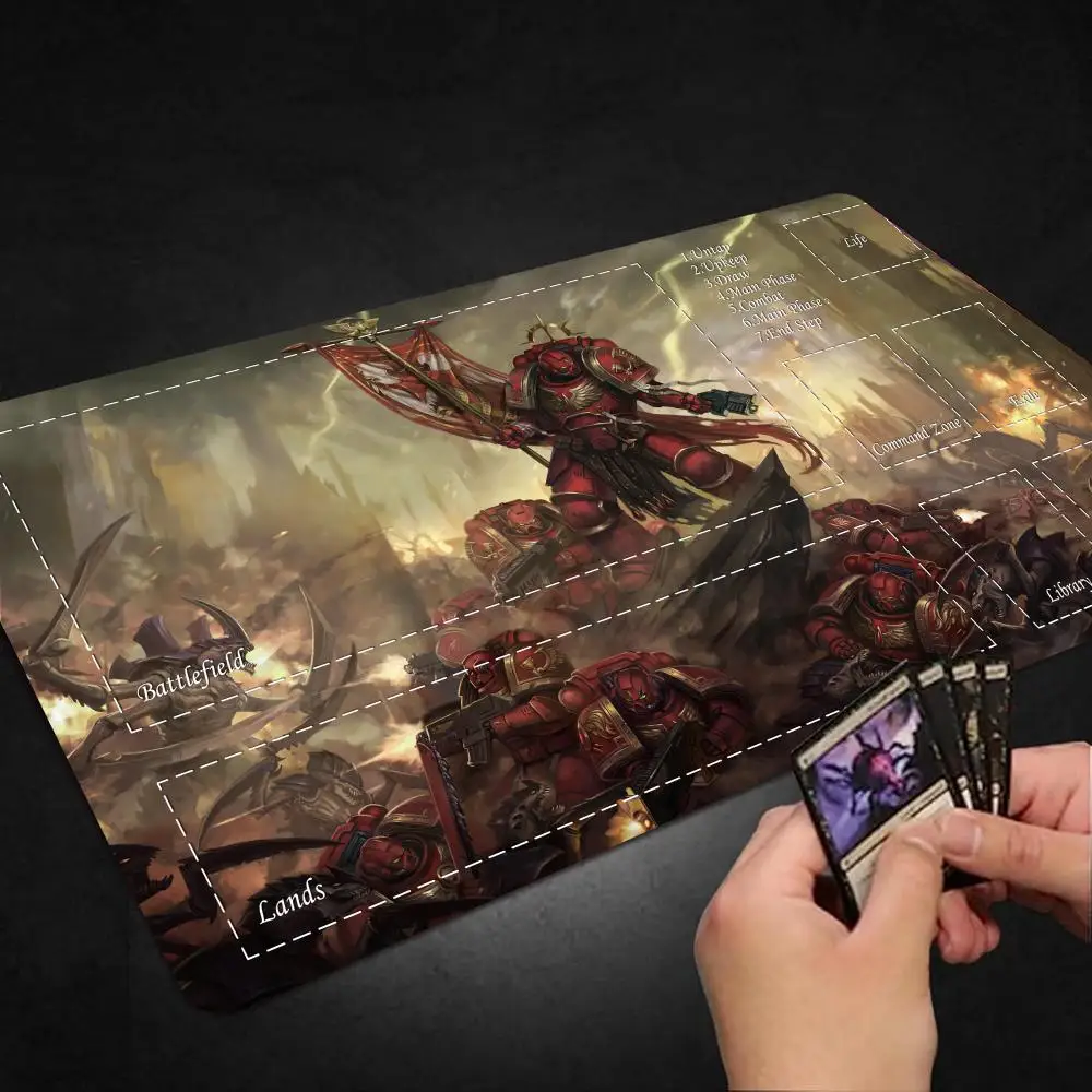Monster E-sports Magic playmat rubber anti-slip edge locking pc accessories 35x60cm gaming mats Trading Card Game gamer desk mat