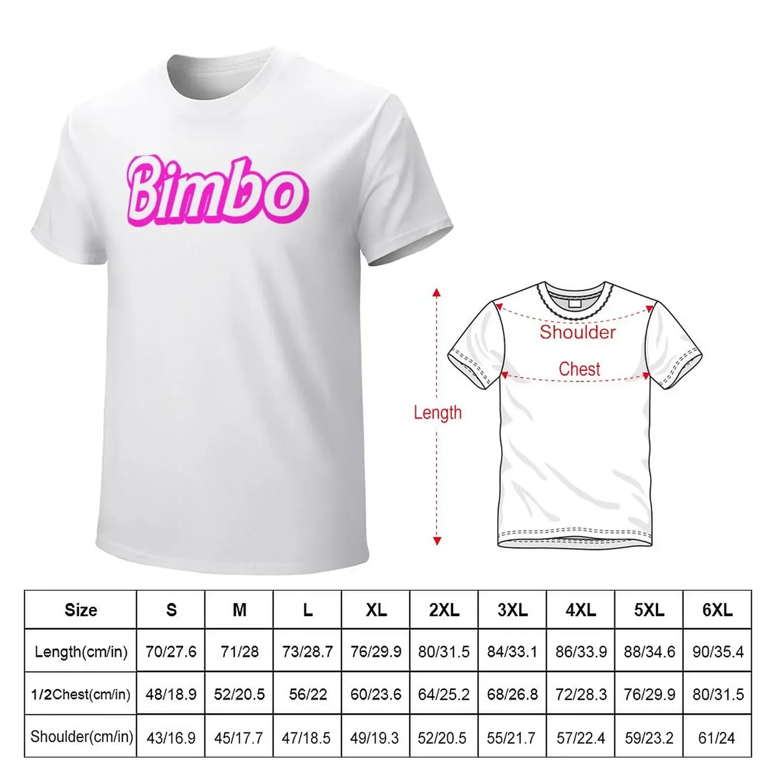 Hot Pink Bimbo T-Shirt funnys blacks oversized t shirt men