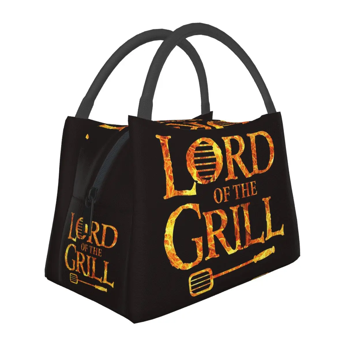 Lord Of The Grill Barbecue Chef Lunch Bag for School Picnic Storage Food Boxes Container Cooler Thermal Lunch Box Tote