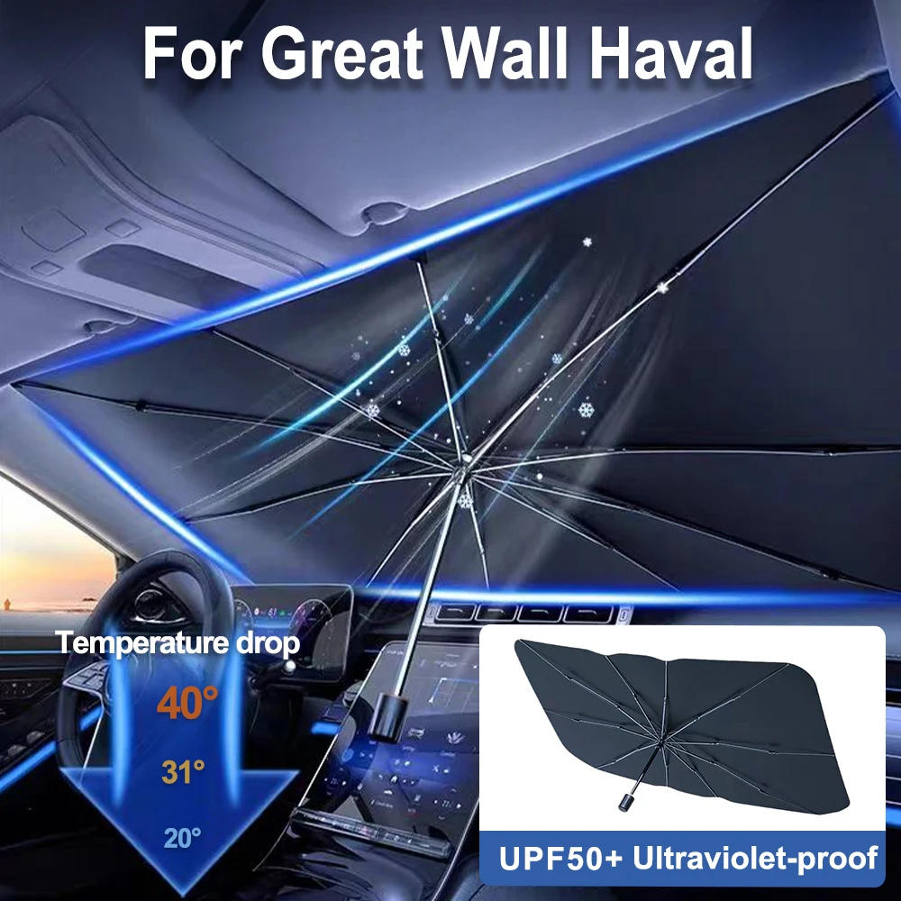 

For Haval Hover H9 H8 H7 H6 M6 H2 H2S H3 H5 F7 MAX B07 A07 Dargo Car Windshield Sunshades Front Shading Umbrella