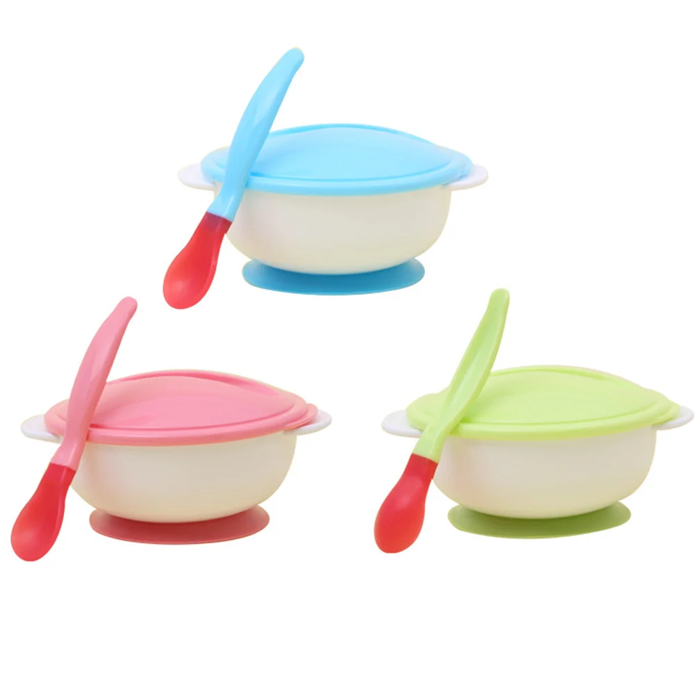 

2 set Baby Antislip Suction Bowl Set With Spoon Premium Feeding Tableware For Toddlers Kids Baby Bowl Set Green White Yellow