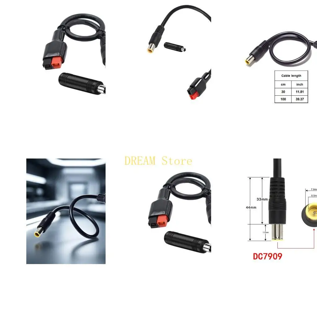Solar Charging Cable Set with Tip for Input Use, Black Wire Cover, Passive Transfer for Energy Storage Gear Best Sale