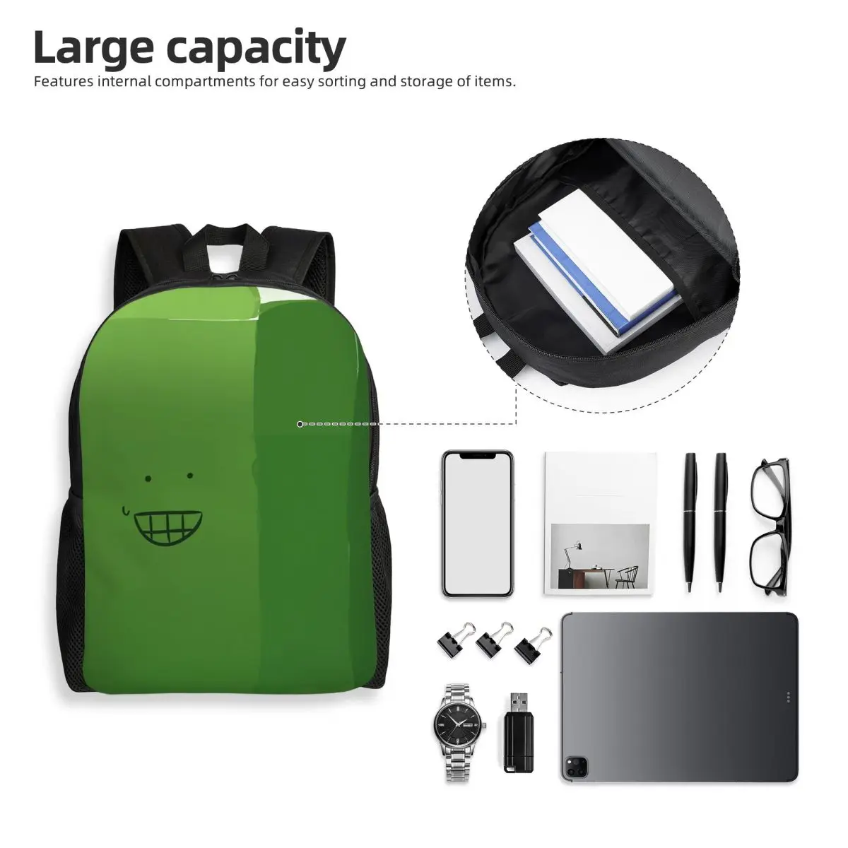 Liam Plecak From HFJone (WEIRD SMILE) Backpack Student Boys Girls BookBag School Bag Computer Shoulder Bags