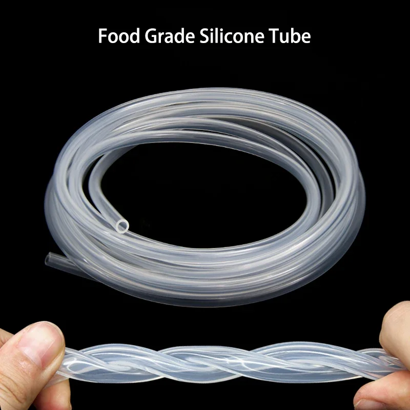 1M~10M Clear Food Grade Silicone Rubber Hose ID 0.5~20mm OD 1~28mm Transparent Plastic Tube Aquarium Air Plumbing Watering Hose