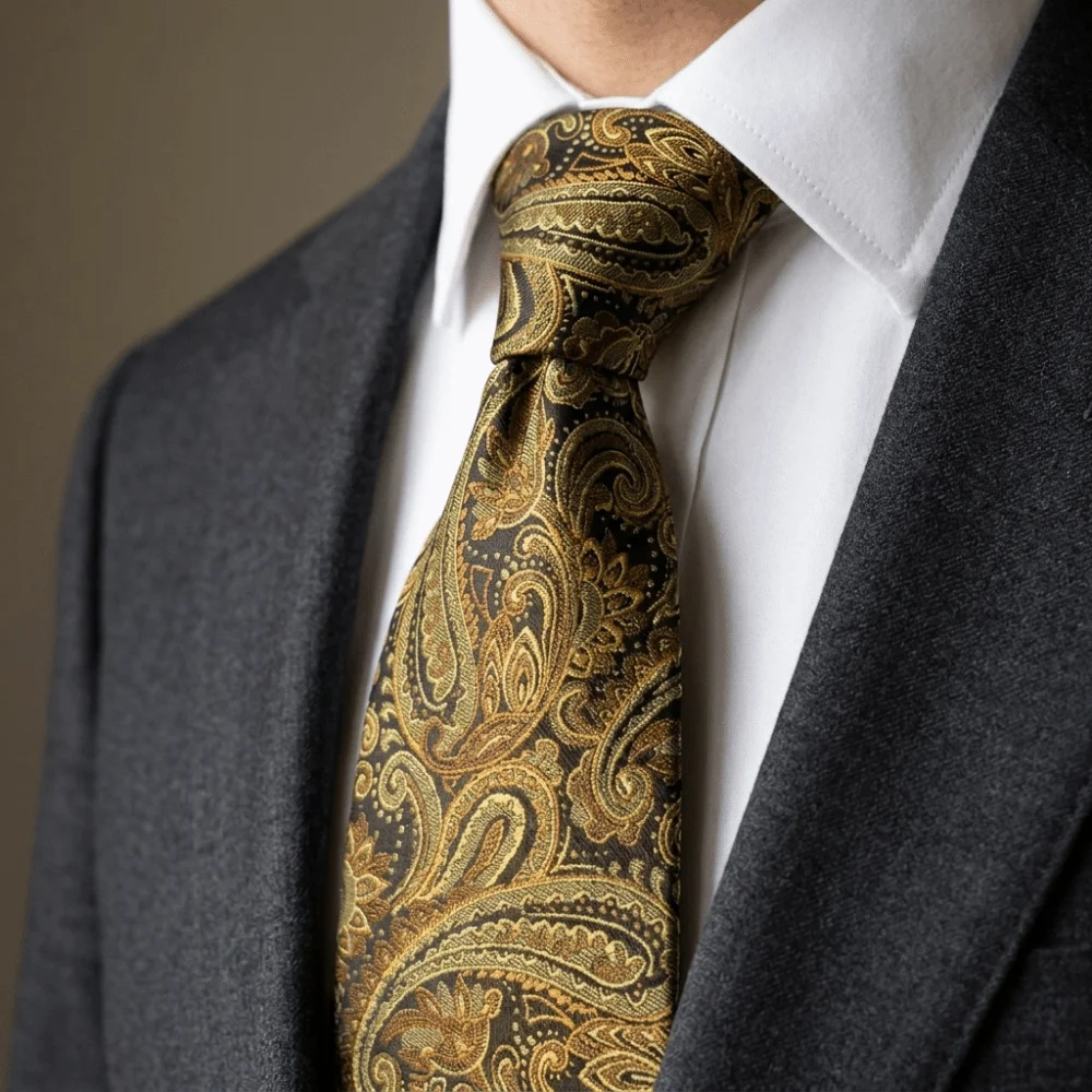 Fashion Paisley Floral Neck Ti - Men Formal Wear With Tie ulasan dan harga