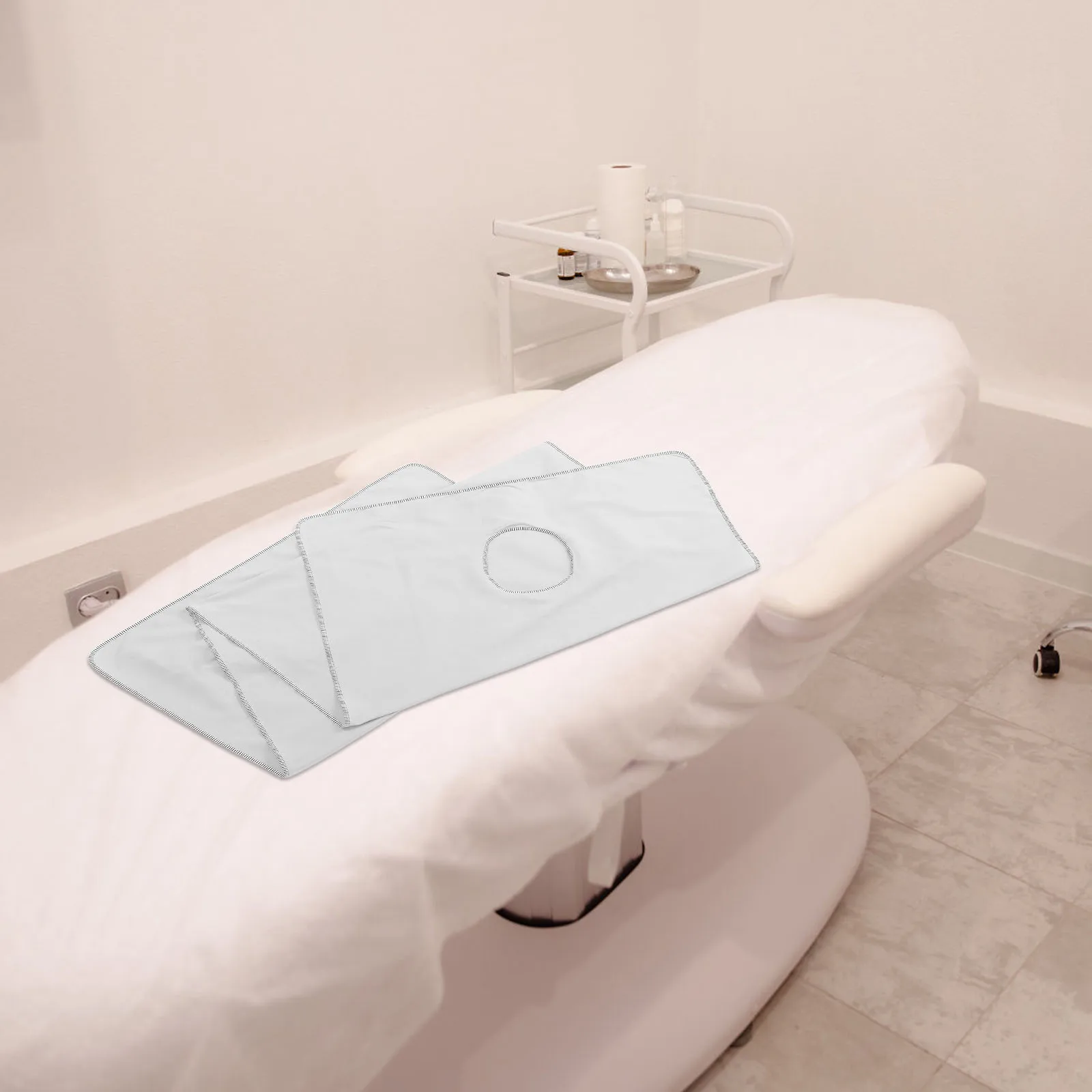 

2pcs Washable Massage Bed Sheet Set With Hole Cotton Beauty Salon Bedding For Tables 80x200cm