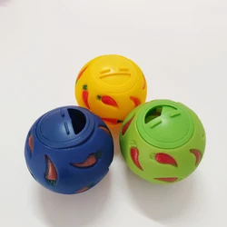 Rabbit Treat Ball Pet Slow Feeder Interactive Bunny Toy Snack Toy Ball Bite Resistant Feeding Toys Kitty Guinea Pig Cat Supplies